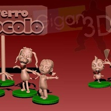 chien pocholo my Bartolito Zenon ferme Animé enfants filles 3d print model - Mito3D