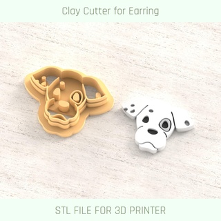 dog polymer clay cutter tools earring animal pomeranian poodle bulldog labrador pit bull 3d print model - Mito3D