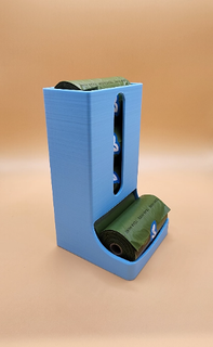 köpek bok Kaka sırt çantası Kulp destek montaj delikler ev dağıtıcı çanta atık küçük çöp konteyner dış mekan kapalı duvar monte komut şerit uygun kolay to kullanım Evcil Hayvan çözüm hijyenik taşınabilir 3d print model - Mito3D