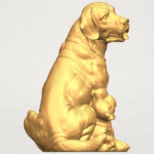 perro cachorro 01 various car chair tree table sofa character game exterior human interior people girl house miniatures figurines sculpture animal zoo mammal 3d print model - Mito3D