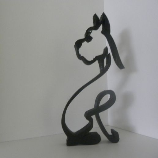 chien sculpture génial Danois art famille l'amour dogue alem 3D print model - Mito3D