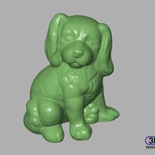 dog sculpture 3d scan art animal artec cavalier king charles spaniel no support statue supportless scans replicas 3d print model - Mito3D