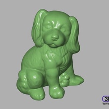 cane scultura di scansione 3d art animale artec cavalier king charles spaniel nessun supporto la statua supportless scansioni repliche 3d print model - Mito3D