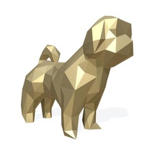 köpek shih tzu rakam çeşitli sanat hediye baskı takı lowpoly kolye <url> hayvan dekor heykelcik iç tasarım Minyatürler heykel oyuncak shihtzu 3d print model - Mito3D
