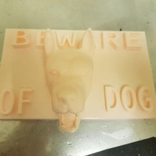 dog sign various dogs signs 3d print model - Mito3D