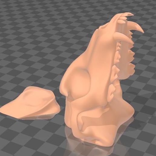 perro cráneo 1 esqueleto anatomía 3D print model - Mito3D