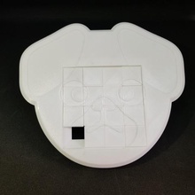 4x4 dog sliding puzzle game puzzles 3d print model - Mito3D