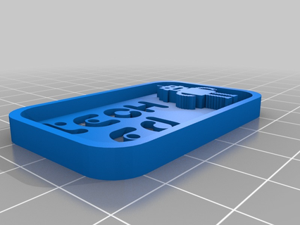 dog tag imported image beginners 3d print model - Mito3D