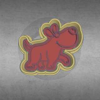 cane tema taglierina pennarello taglio frese marcatori cani animali animale mascotte domestici canino 3d print model - Mito3D