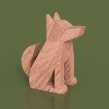 cão de totem jogo lobo supportless simples assim nenhum suporte animais 3d print model - Mito3D