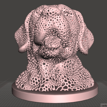 cane voronoi labrador animale cachorro arte lampade luminarias 3d print model - Mito3D