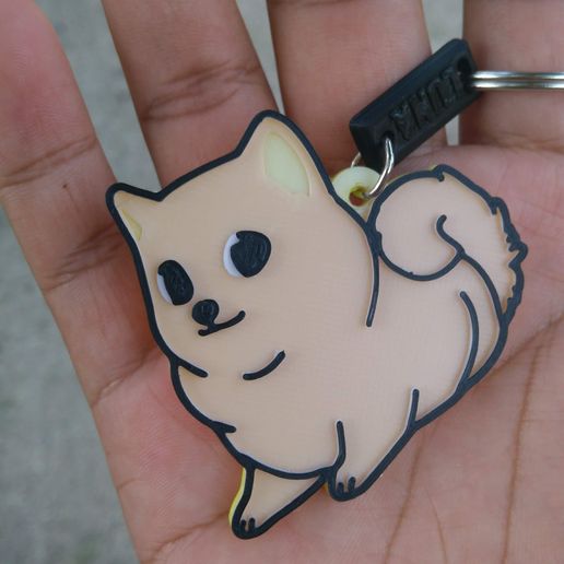 doge chaveiro moda meme chave anel argolas cores memes 3D print model - Mito3D