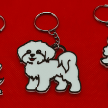 Hund Schlüssel Ketten Ring Hunde Pudel maltesisch Bichon Welpen 3d print model - Mito3D