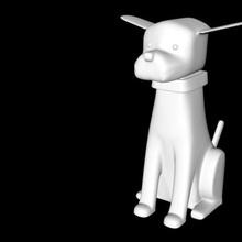 doggie art cute animal 3d print model - Mito3D