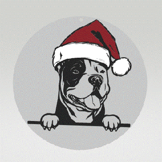 doggo Natal árvore enfeite americano valentão fdm resina sla ender natal decorações decoração cão 3d print model - Mito3D