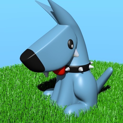 doggy Spiel blender Hund Tiere 3D print model - Mito3D