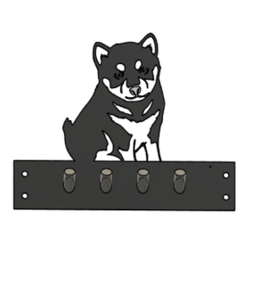 doggy key hanger keys animal mascot wall 3d print model - Mito3D