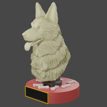 dogma base dog german shepherd 3d print model - Mito3D