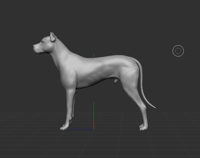 dogo argentino cane pitbull animale domestico trofeo cani 3d print model - Mito3D