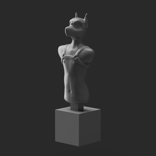 dogplay statue Art dog art cool animal puppy play fetish 3d print model - Mito3D