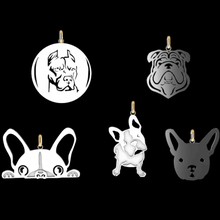 dogs dog zoo pendant jewellery jewel stl 3d print model - Mito3D