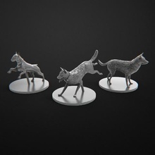 dogs company zombicide game miniature tabletop boardgame 3d print model - Mito3D