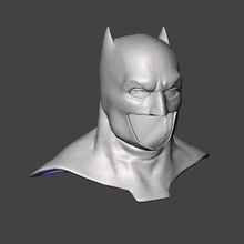 doj bvs batman paquet 3d impression modèle Aube Justice cosplay masque costume capot réplique 3d print model - Mito3D