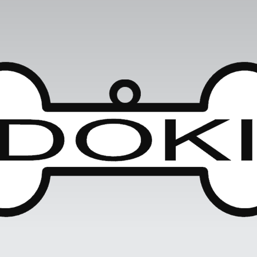 dokiplate plates dogs key rings 3D print model - Mito3D