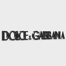 dolce & gabbana logo fashion d&g boutique brand clothing design model shop store character emblem style models symbol luxury accessories moda stylish trend 3d print model - Mito3D