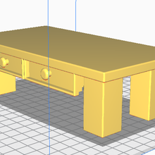 doll's furniture coffee table doll 3d print model - Mito3D