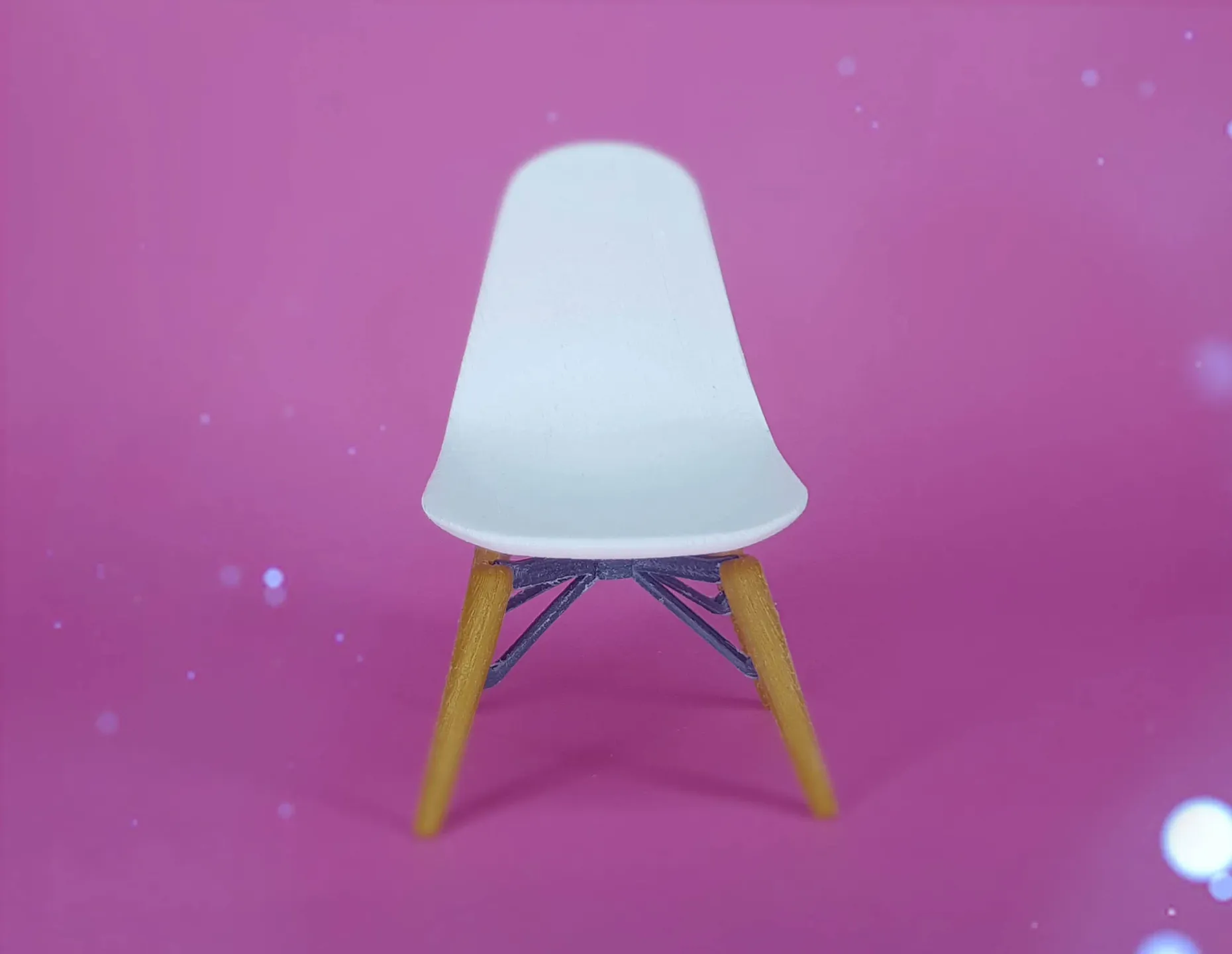doll chair barbie rainbow high furniture 3D print model - Mito3D