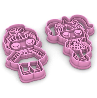 doll cookie cutter lol suprise 3d print model - Mito3D