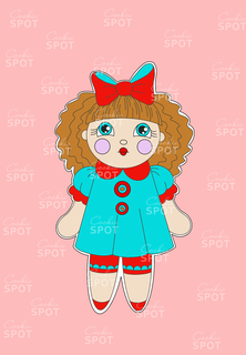 doll cookie cutter doll cookie cutter  3d print model - Mito3D