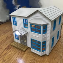 casa de boneca 400x380mm jogo bonecas duplo lego sylvanian families brinquedo 3d print model - Mito3D