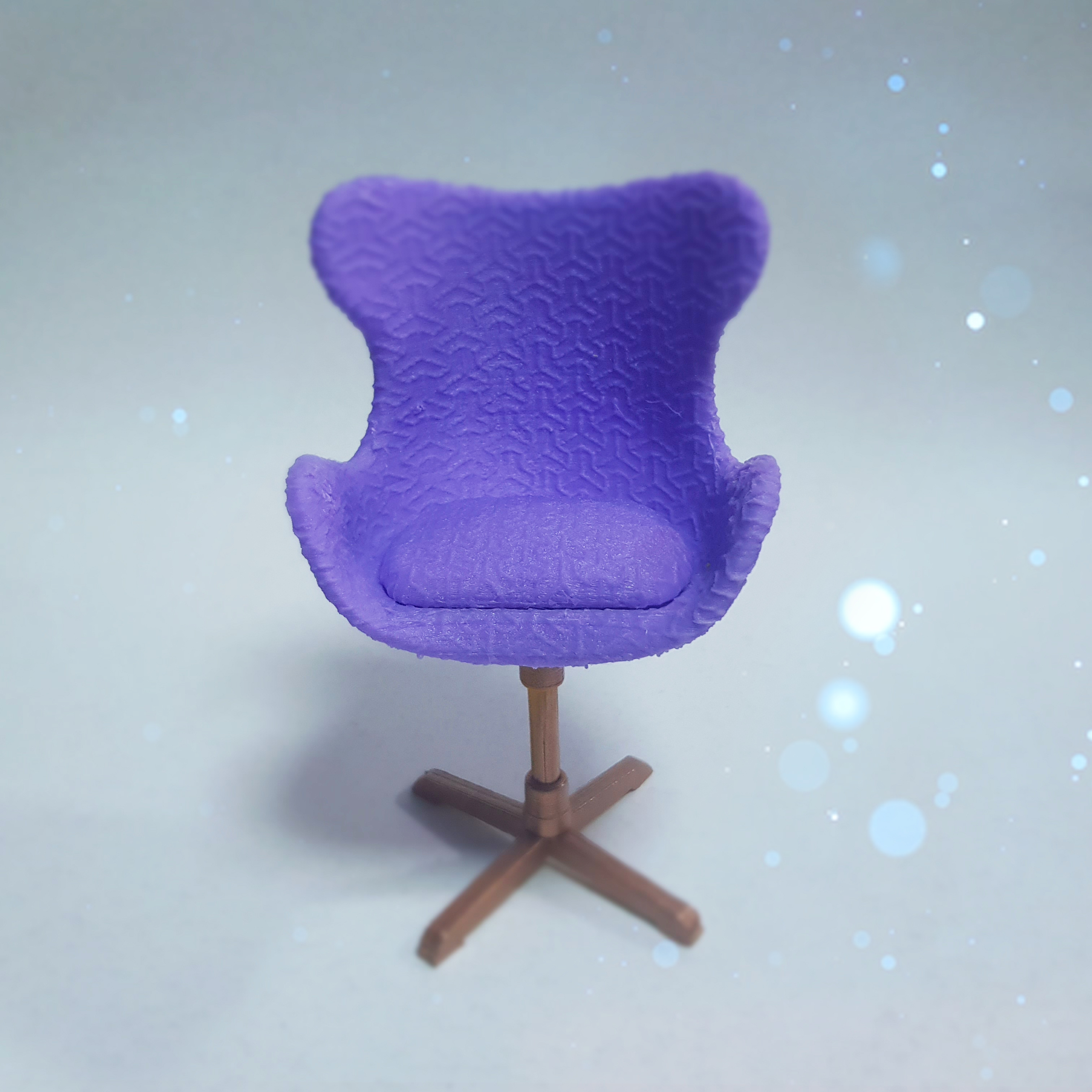 boneca salão cisne cadeira Barbie arco Iris Alto mobília 3D print model - Mito3D