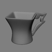 poupée tasse jeu miniature de modèle thé la caf jouet porcelaine coupe 3d print model - Mito3D