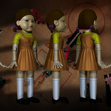 doll squid game netflix movie series horror sci-fi 3d print model - Mito3D