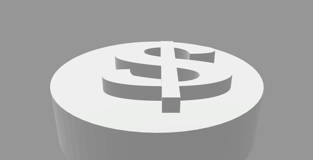 dollar monnaie argent personnages 3d print model - Mito3D