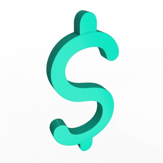 dólar símbolo dibujos animados moneda Estados Unidos oro Finanzas dinero intercambiar financiero efectivo banco bancario economía 3d 3dsmax 3dmodel 3d print model - Mito3D