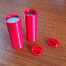 10 dollars worth quarters v2 home container cylinder holder money saving screw containers 3d print model - Mito3D