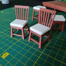 Puppenhaus Stuhl Stühle Farbe 3d print model - Mito3D