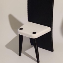dollhouse sandalye oyun oyuncaklar 3d print model - Mito3D