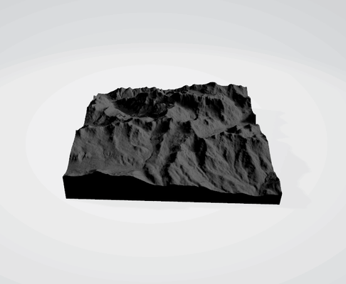 dolomites italy - 3d map topography stl dolomiti mountain range jagged peaks alpine scenery pale rock formations unesco world heritage hiking skiing climbing picturesque villages cultural history nature lovers outdoor enthusiasts 3d print model - Mito3D