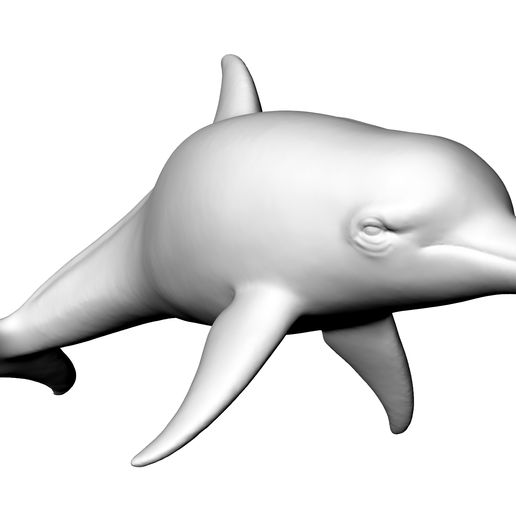 dolphin art animal sculpture dolphin 3D print model - Mito3D