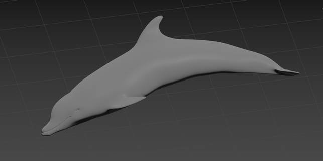 delfín 3d impresión modelo stl cabello banda medallón 3d print model - Mito3D