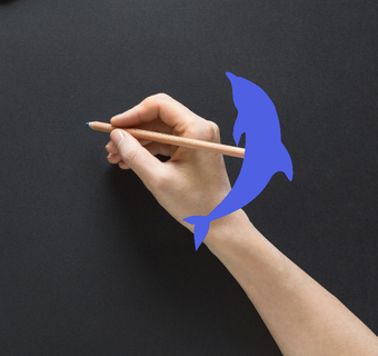 Yunus hayvan kalem topper okul öğrenciler öğretmen ev dekorasyon Sanat ofis kitap kullanışlı mühür olmadan parantez Yazdır delfin şapka profesör çocuklar 3d print model - Mito3D