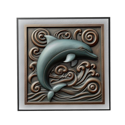 yunus hayvan rahatlama sanat hayvanlar yeggi mito3d büst google kolye madalyon animal relief wall art duvar 3d print model - Mito3D