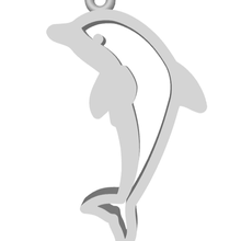 dauphin boucles d'oreilles v2 bijoux mer nature poisson mode 3d print model - Mito3D