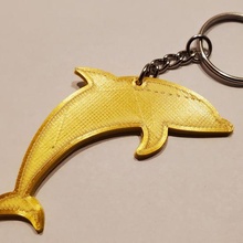 dolphin keychain gadget ocean sea animal accessory accessories creature whale 3d print model - Mito3D