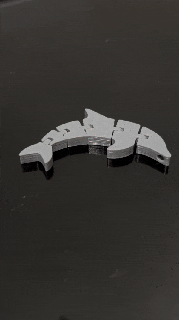 Delfin Schlüsselbund 3d print model - Mito3D